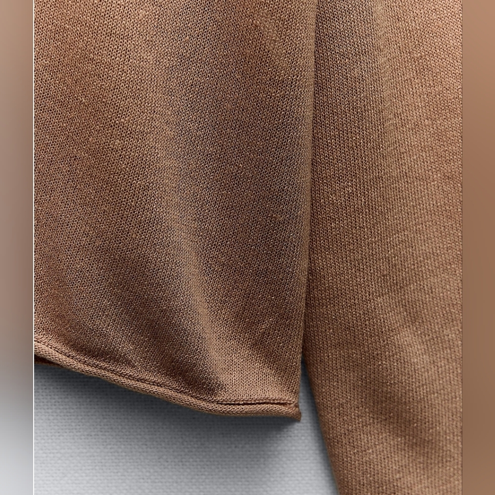 Elegant Tan Women's Sweater - Picture 9 of 9